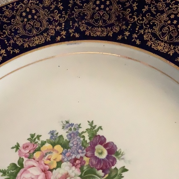 Vintage Homer Laughlin China SET OF 2 Dinner Plates 22k Gold - Picture 2 of 5